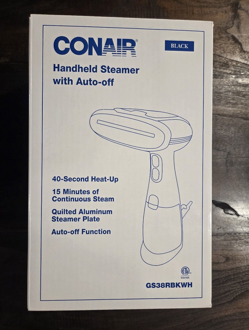 CONAIR Handheld Garment Steamer 15 min Steam With Auto Off